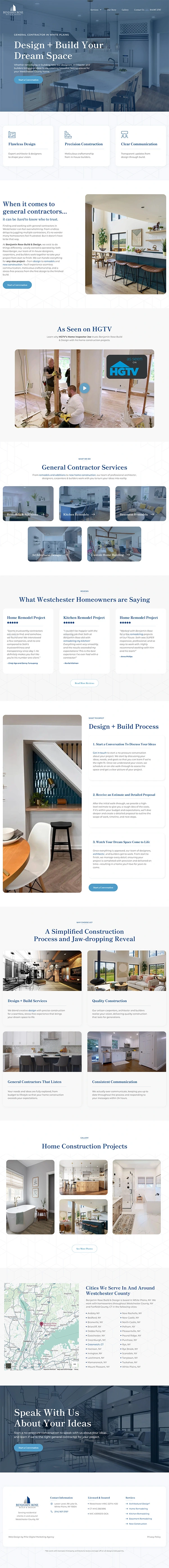 general contractor website design in white plains ny